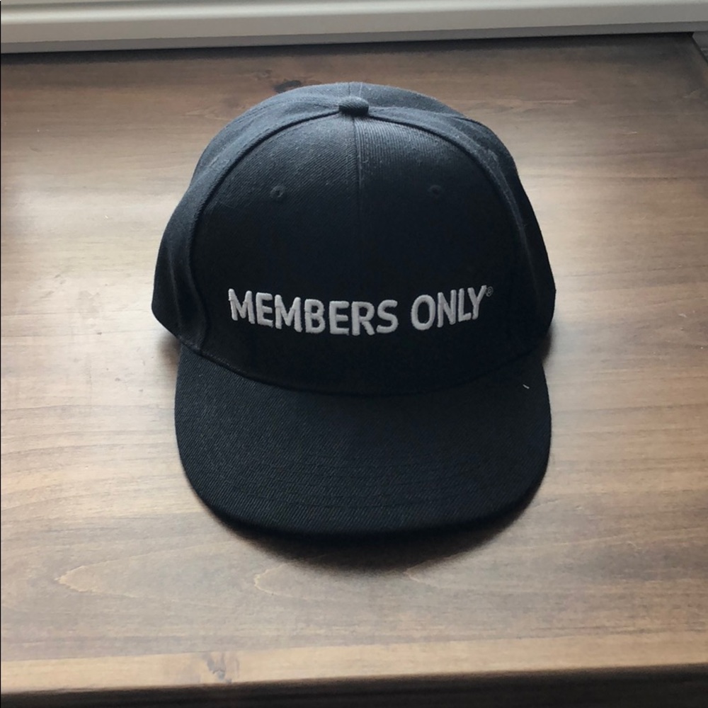 Members only black baseball cap/hat
